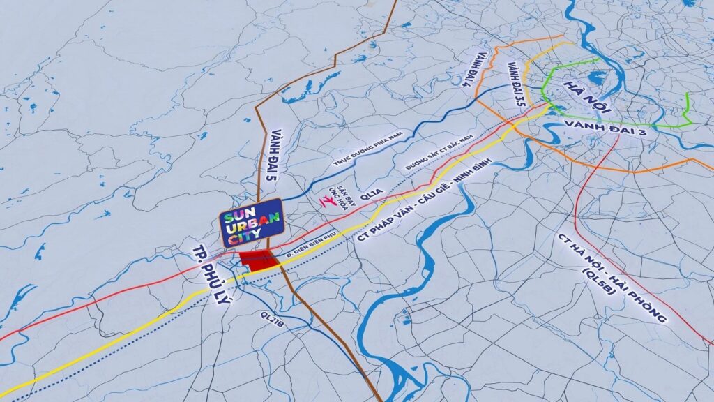 Liên kế vùng của Sun Urban City Hà Nam