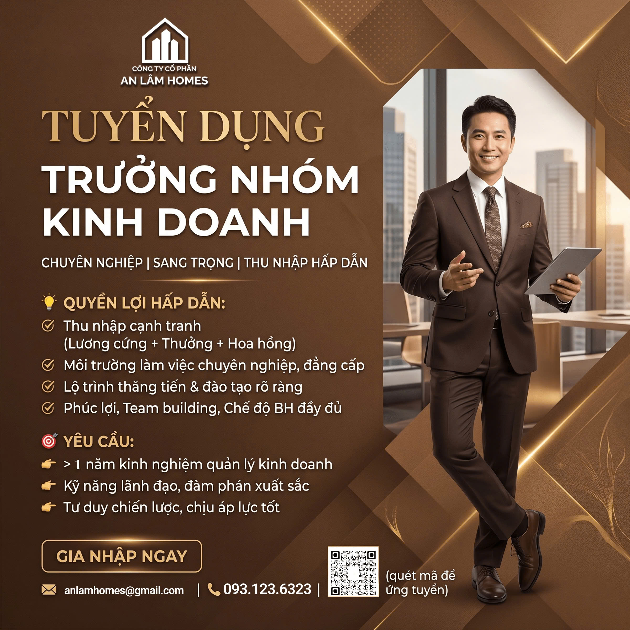 Tuyển dụng trưởng nhóm kinh doanh